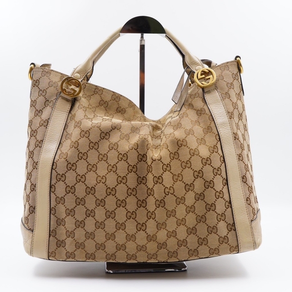 AO34❤️Gucci Miss GG Canvas Convertible Tote - Picture 7 of 14